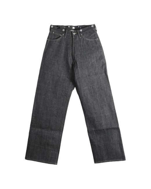 TAIGA TAKAHASHI Gray Cinch-Strap Straight-Leg Jeans for men