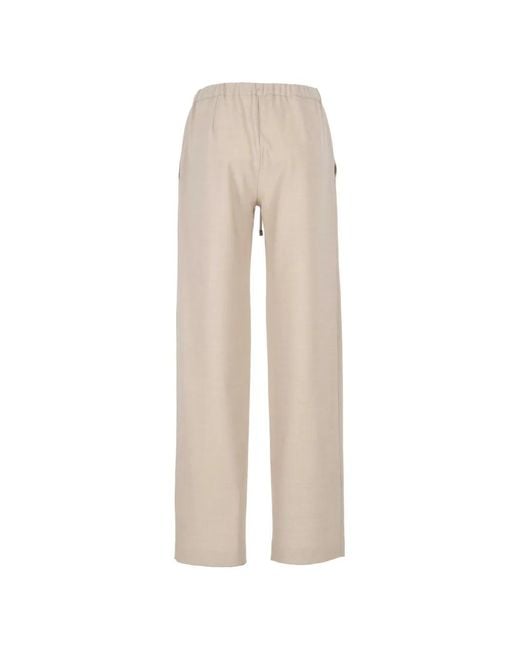 Antonelli Natural Drawstring Elasticated Trousers