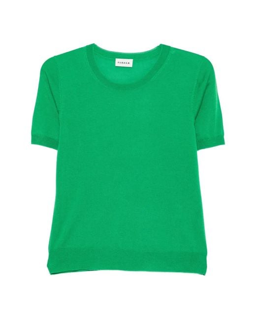 P.A.R.O.S.H. Green Round-Neck T-Shirt