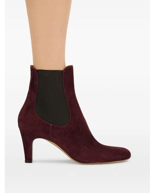 Ferragamo Brown Mid Heel Chelsea Boots