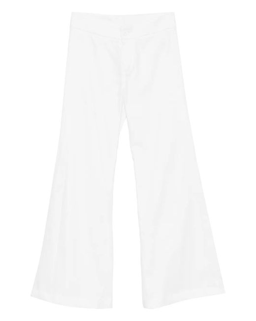 BLAKLACE White Flared Trousers