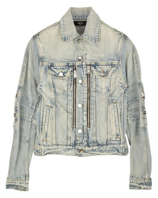 Amiri Gray Mx2 Trucker Jacket for men