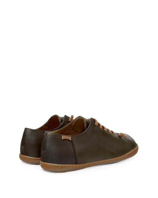 Camper Brown Peu Cami Nubuck Leather Sneakers for men