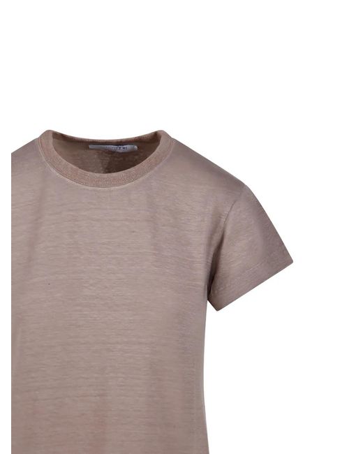 Daniele Fiesoli Gray Short-Sleeve Ribbed T-Shirt