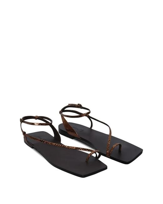 Johanna Ortiz White Flamenco Echoes Leather Sandals