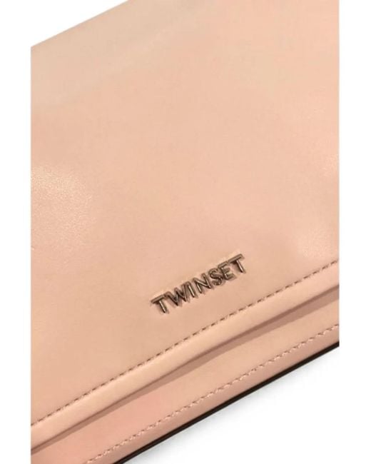 Twinset Natural Logo-Plaque Shoulder Bag