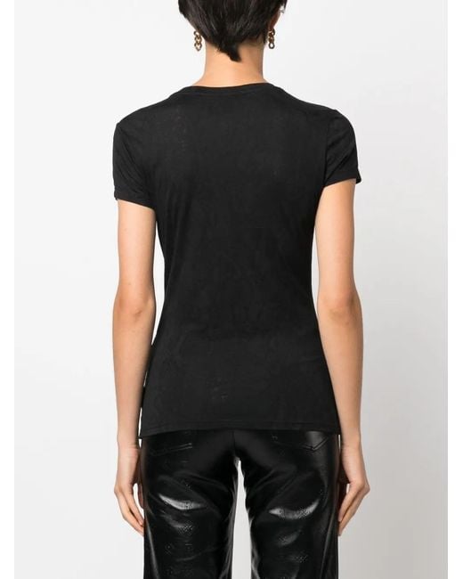 Philipp Plein Black Diamond Rhinestone-Embellished T-Shirt