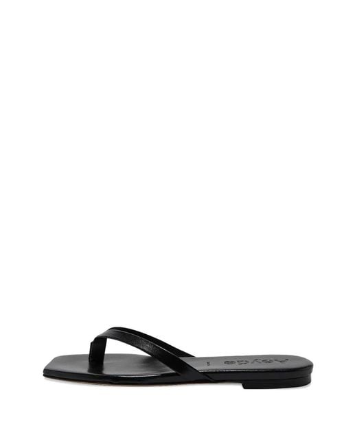 Aeyde Black Sandales Renee En Cuir