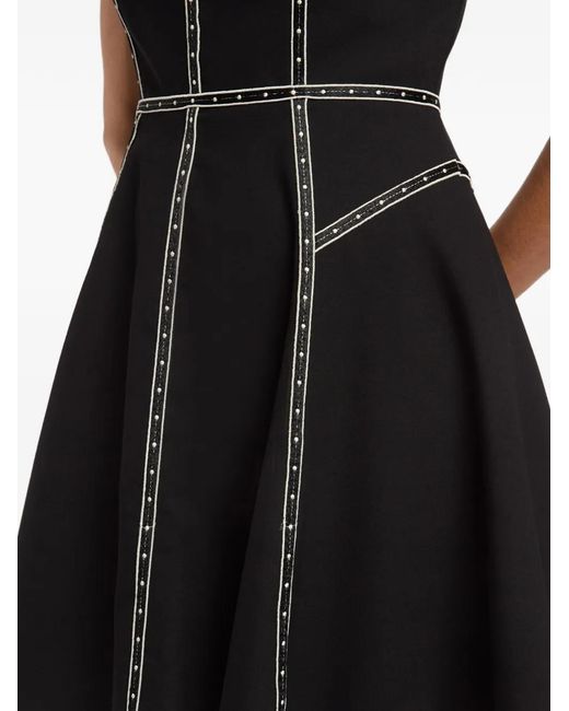 Cinq À Sept Black Jelena Flared Dress