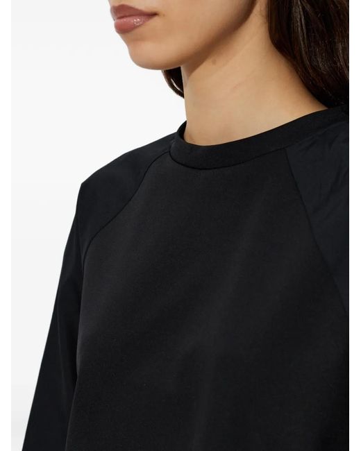 Max Mara Black Drawstring Sleeve Top