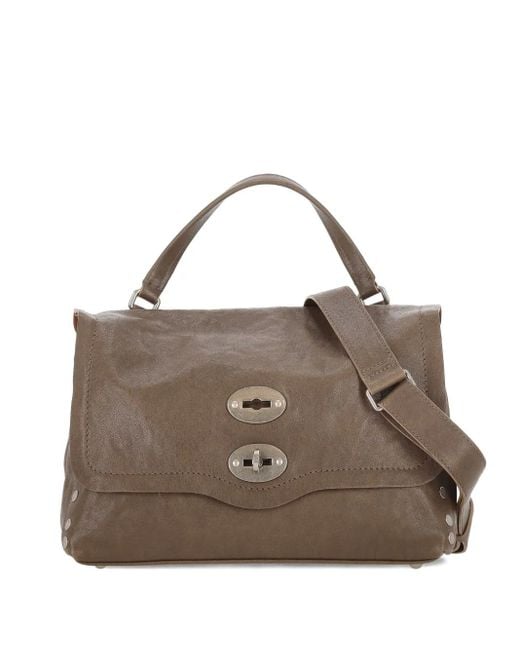 Zanellato Brown Medium Postina Tote Bag