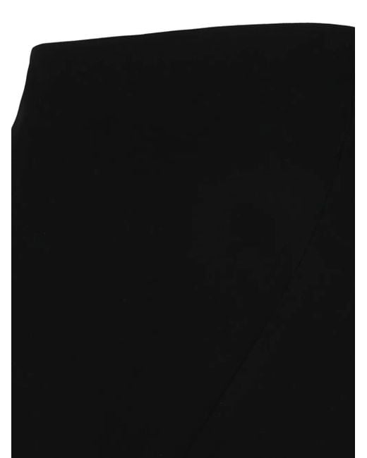 P.A.R.O.S.H. Black Cady Midi Skirt