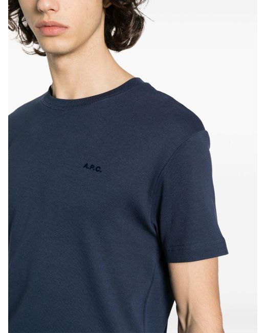 A.P.C. Blue T-shirts And Polos for men