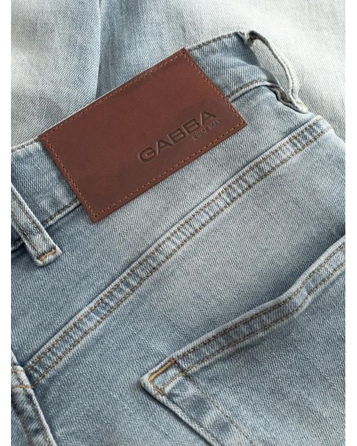 Gabba Blue Jean Alex Cros À Détail De Chaîne for men