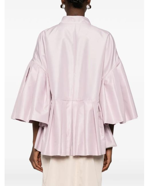 Parlor Pink Flounce-Hem Jacket
