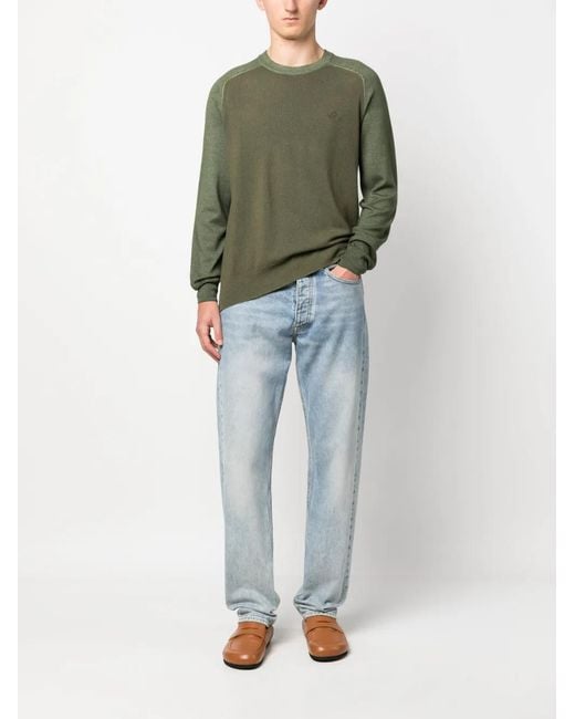Etro Green Jumper With Logo for men