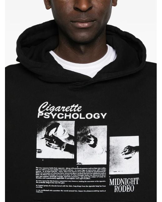 MIDNIGHT RODEO Graphic Hoodie in Black for Men