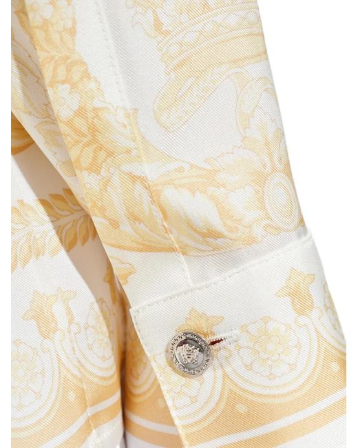 Versace White Silk Shirt