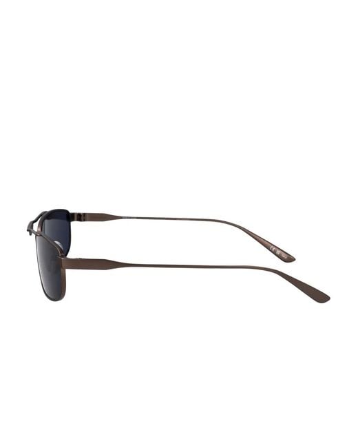 Balenciaga Blue Rectangle-Frame Sunglasses