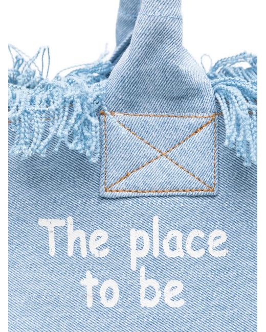 Mc2 Saint Barth Blue "Vanity" Tote Bag