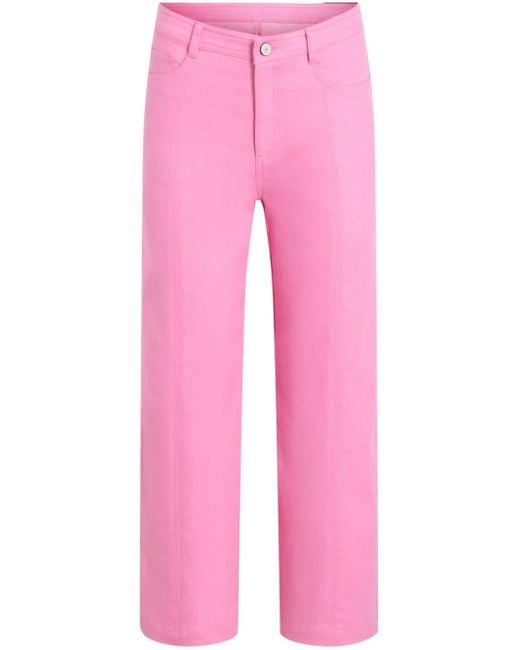 Cinq À Sept Pink Verona Cropped-Jeans
