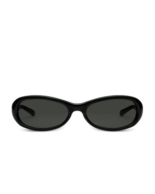 Gentle Monster Black Groovy 01 Oval-Frame Sunglasses