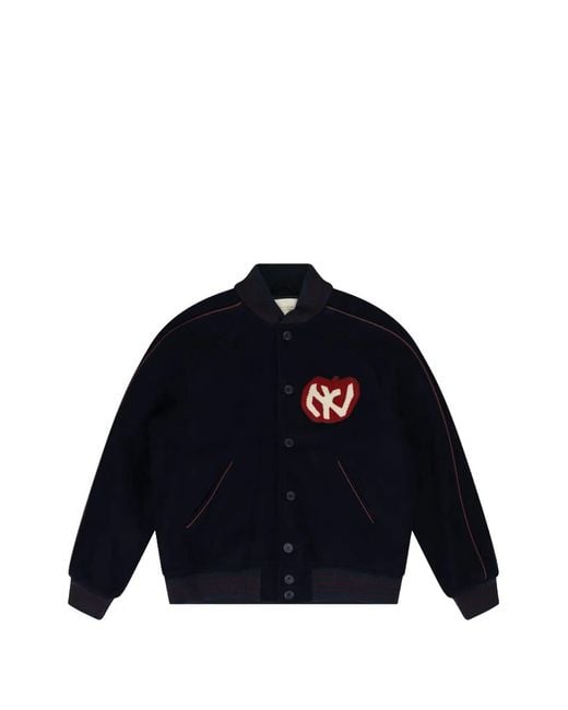 Aimé Leon Dore Blue Alumni Varsity Jacket for men