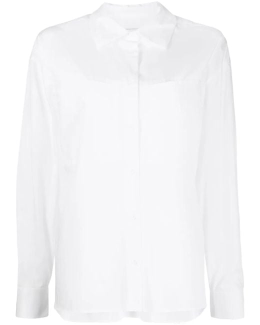 IRO White Spread-Collar Cotton Shirt