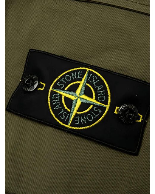 Stone Island Green Compass-Badge Cargo Pants for men
