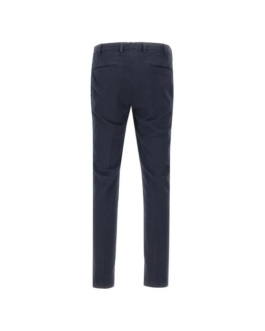 Devore Blue Welt-Pocket Trousers for men