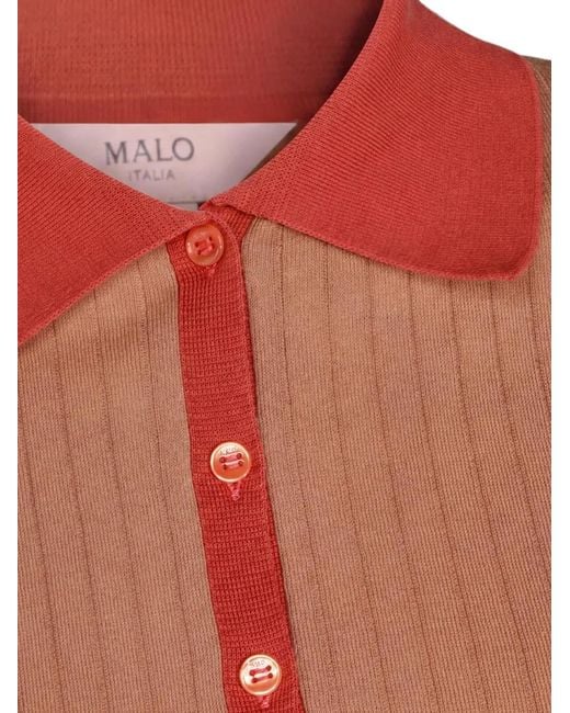 Malo Pink Makò Polo Top