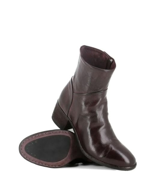Officine Creative Brown Stiefel mit Blockabsatz