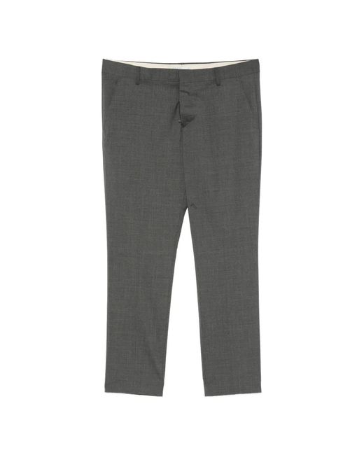 Entre Amis Gray Belt-Loops Welt-Pockets Trousers for men