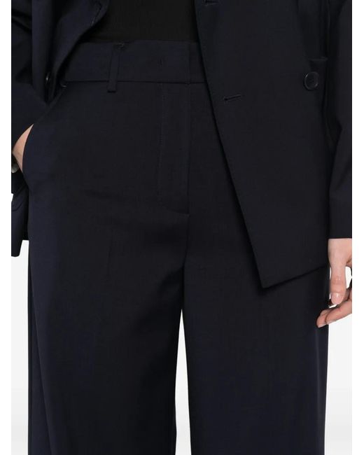 Weekend by Maxmara Blue Wide-Leg Trousers