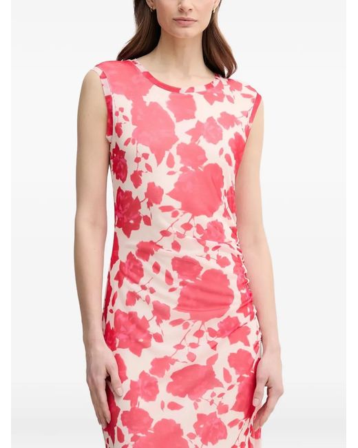 MARC AUREL Floral Gathered Dress