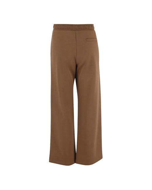 Max Mara Brown Logo-Drawstring Track Pants