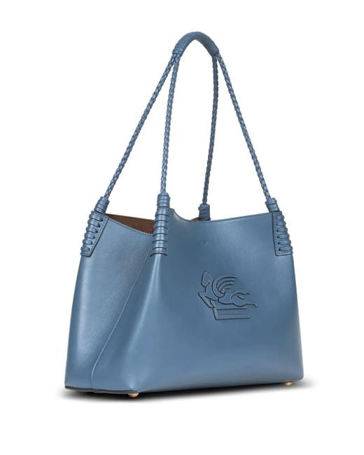 Etro Blue Kleine Libra Tote Bag