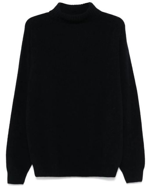 Maglione A Collo Alto di Sunspel in Black da Uomo