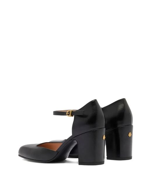 Bally Black Eclayr Pumps Mit Knöchelriemen 75Mm