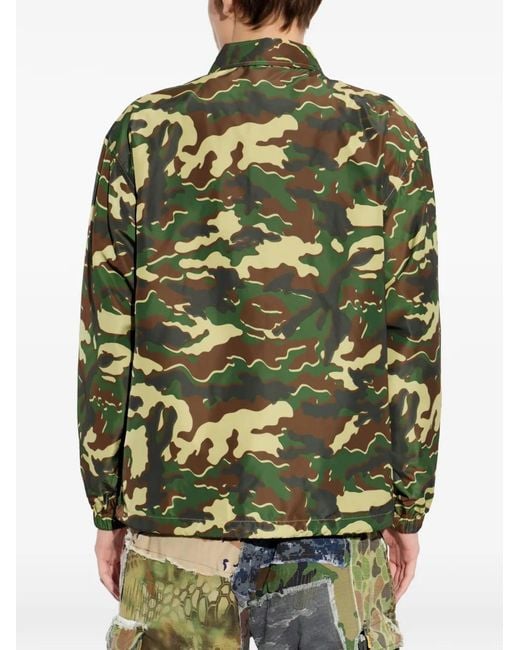 A Bathing Ape Green Camouflage-Print Jacket for men