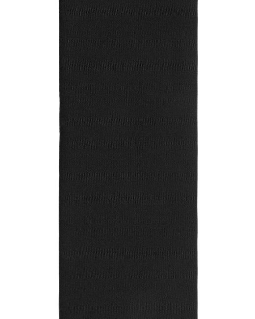 Dolce & Gabbana Black Wool Gabardine Scarf for men