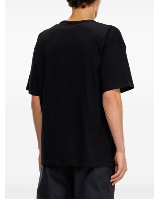 T-shirt T-Boxt-Q16 con stampa di DIESEL in Black da Uomo