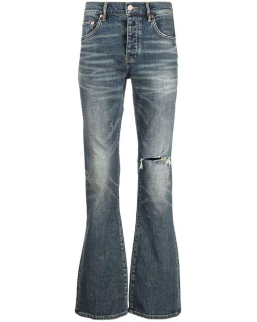 Purple Brand Blue P004 Low-rise Flared Jeans for men