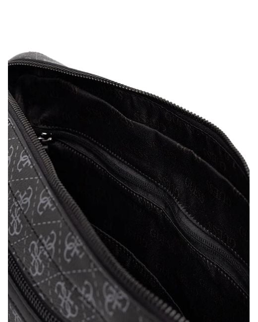 Guess Black Logo Pattern Bag for men