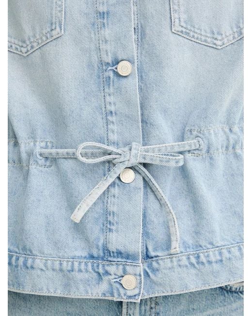 Marc O' Polo Blue Drawstring Denim Jacket