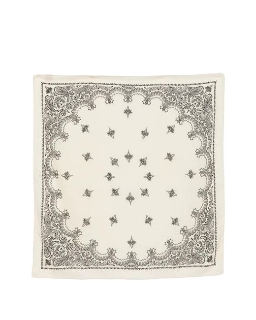Destin Natural Paisley-Print Scarf for men
