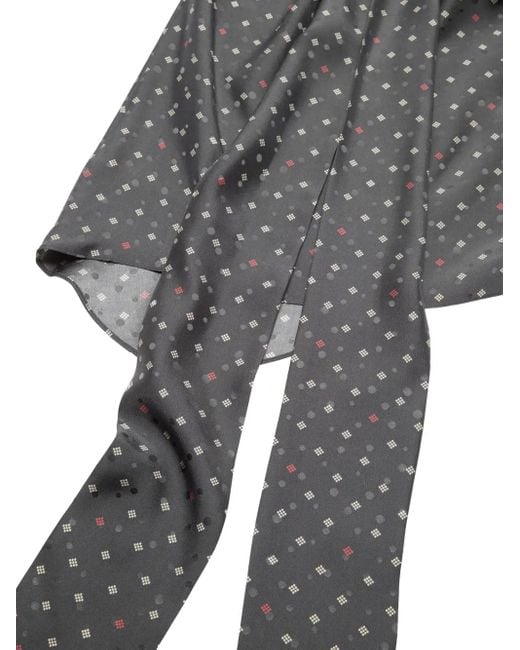 Acne ボウタイ トップ Gray