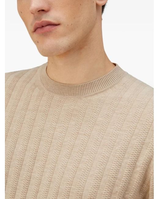 RETORI Natural Mini-Cable Virgin-Wool T-Shirt for men