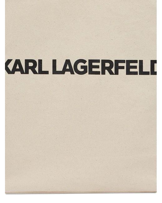 Karl Lagerfeld Handtasche Mit Logo-Print in White für Herren