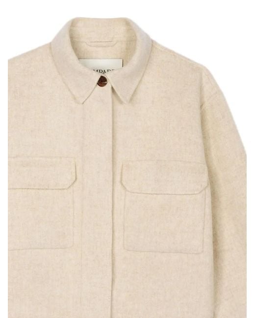 Bompard Natural Veste Oversize À Poches Plaquées